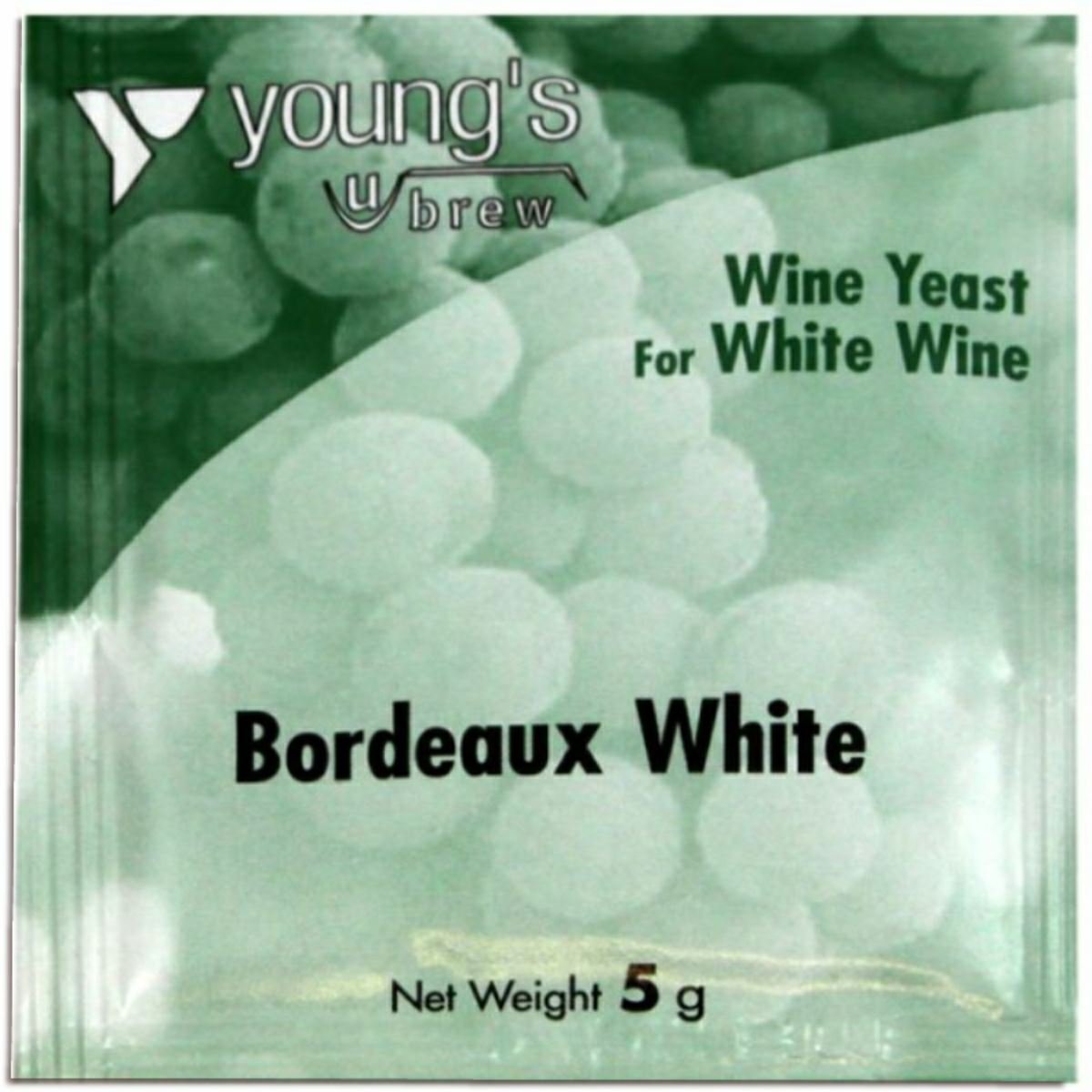 Youngs Bordeaux/White Wine Yeast 5G Sachet