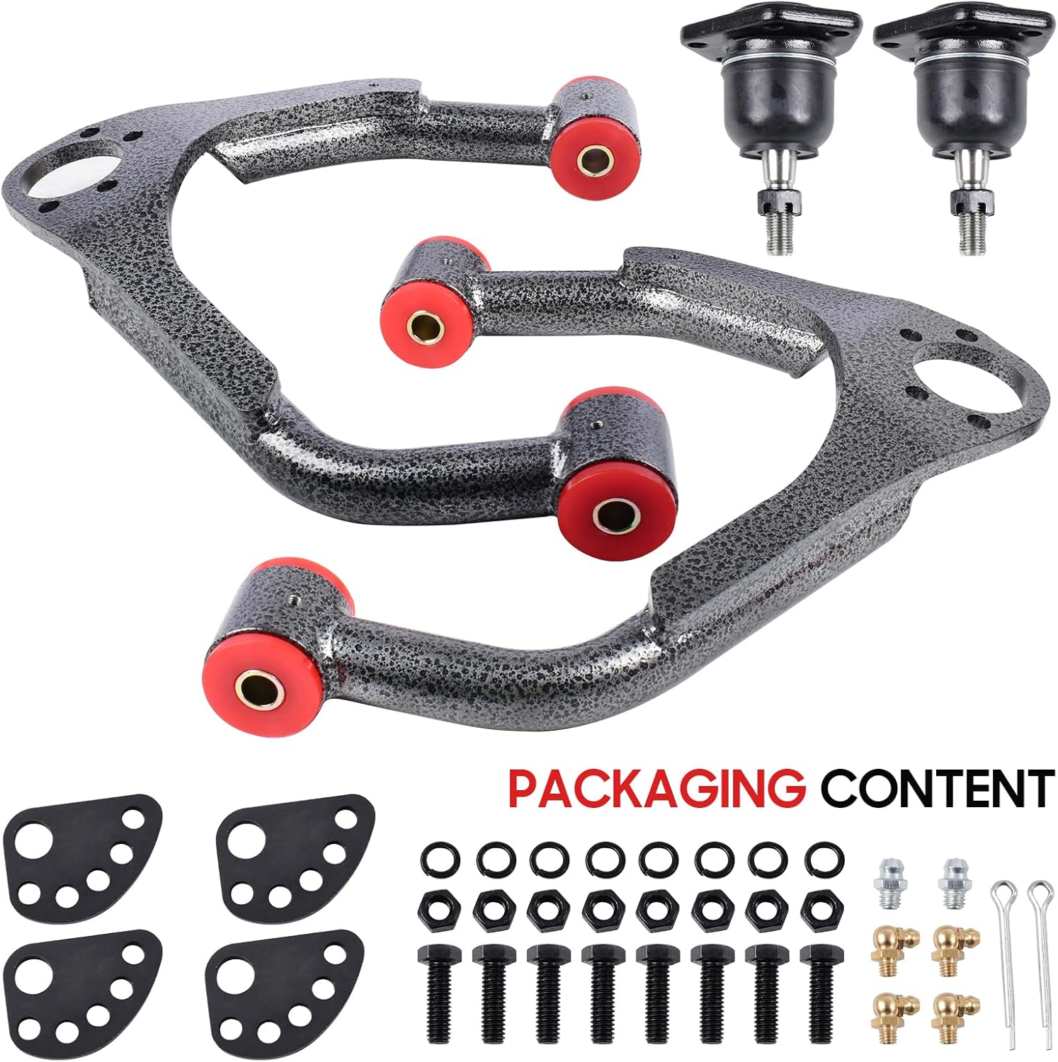 Upper Drop Alignment Control Arms for 2007-2015 Chevy Silverado 1500/ GMC Sierra 1500 2WD 4WD, Suspension Control Arms Drop Kit