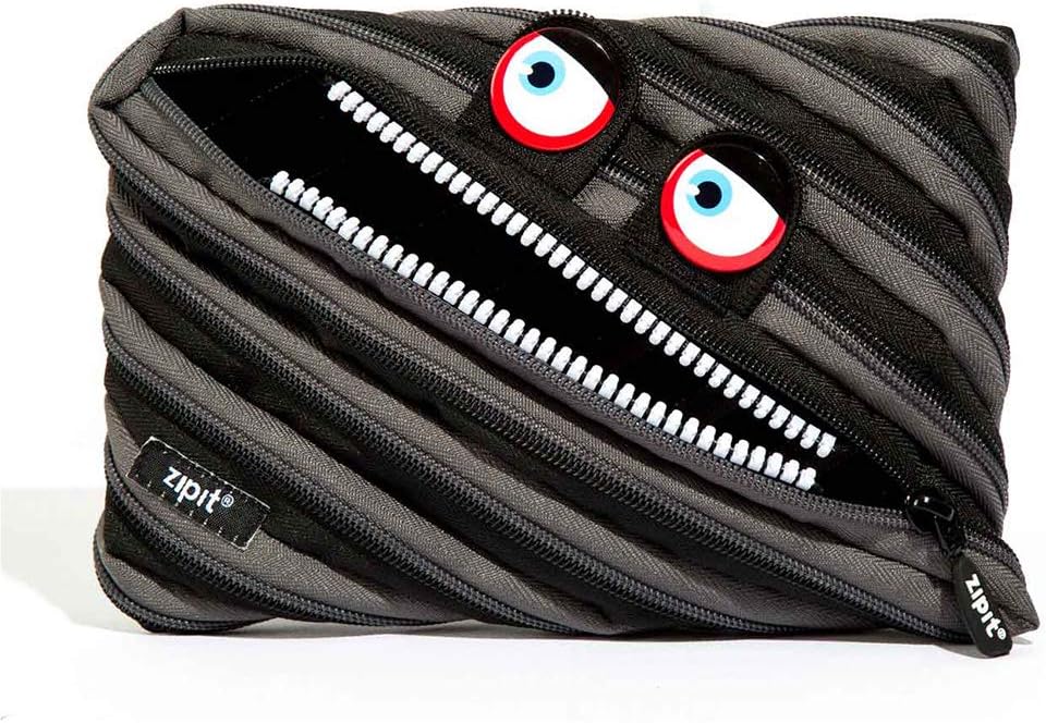 zipit (ジップイット) ワイルドリングモンスタージャンボポーチ、ブラック