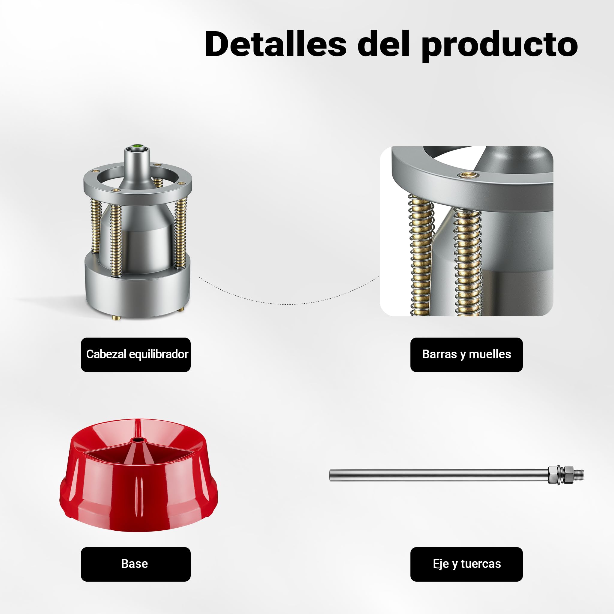 WilTec Equilibradora móvil de neumáticos 29 x 29 x 57,5 cm, equilibradora Resistente al óxido, equilibradora de Ruedas para Cubos de Rueda de 1 1/2" neumáticos de Coche y Moto
