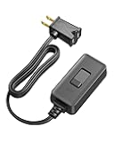 Plug in Dimmer Switch for Lamp, Table Lamp Dimmer for Dimmable LED/CFL Lights and Incandescent Bulbs, Full Range Slide Control, Extension Cord Dimmer, Black