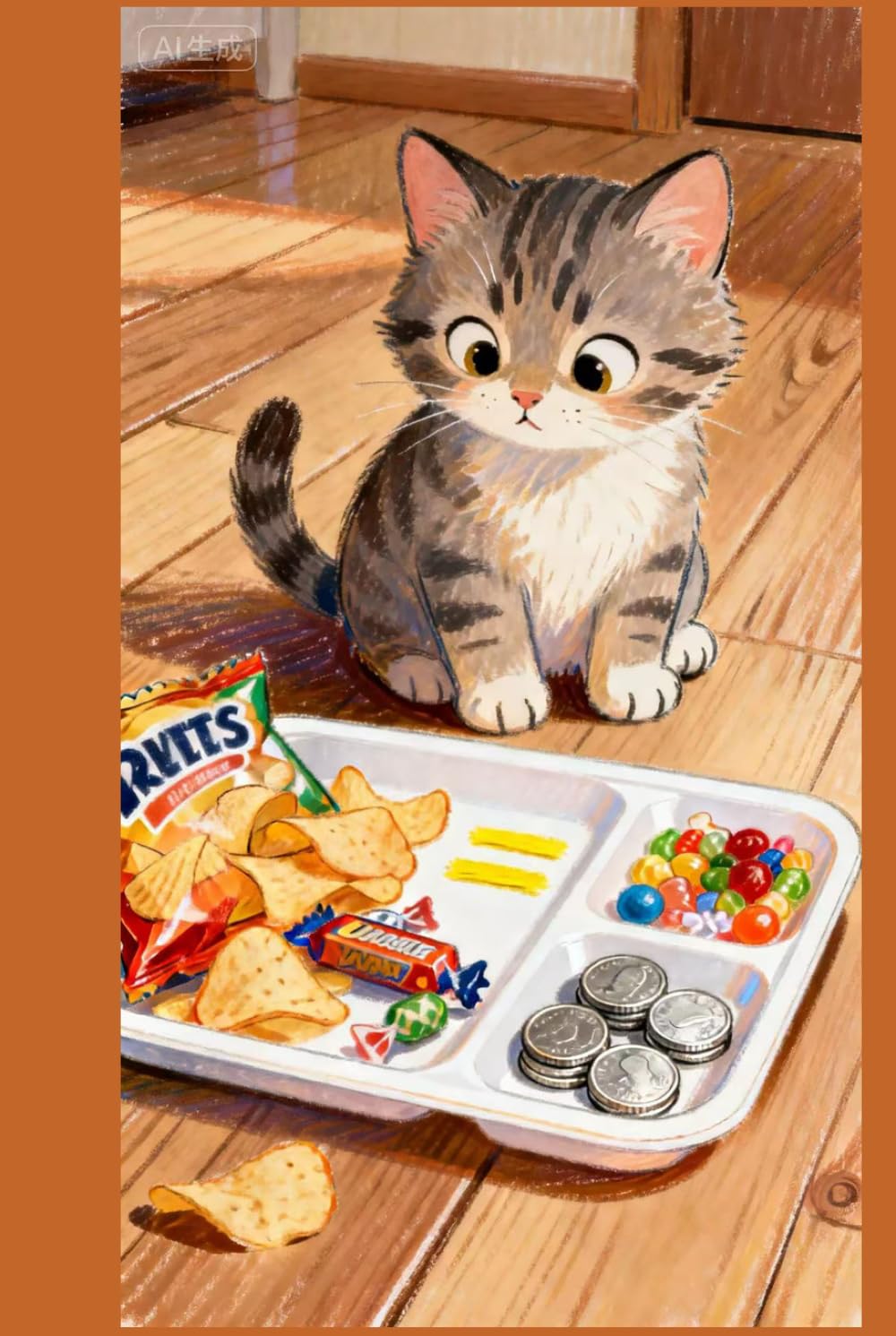 There is a cat who has been told! (AI Illustration)