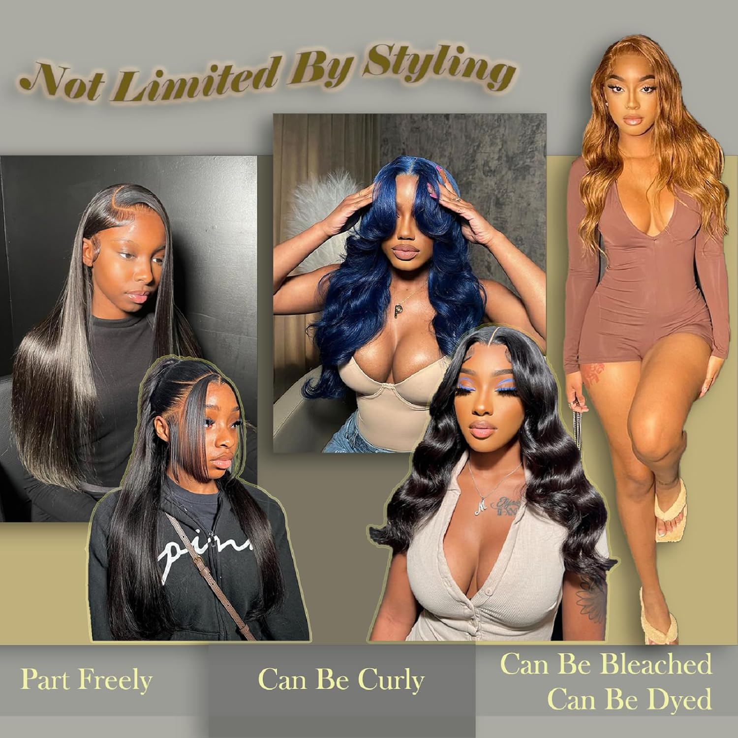 ijoy Straight Lace Front Wigs Human Hair Pre Plucked Natural Color Brazilian Virgin Human Hair Wigs with Baby Hair 13x4 HD Lace Front Wigs for Black Women 180% Density 16 Inch