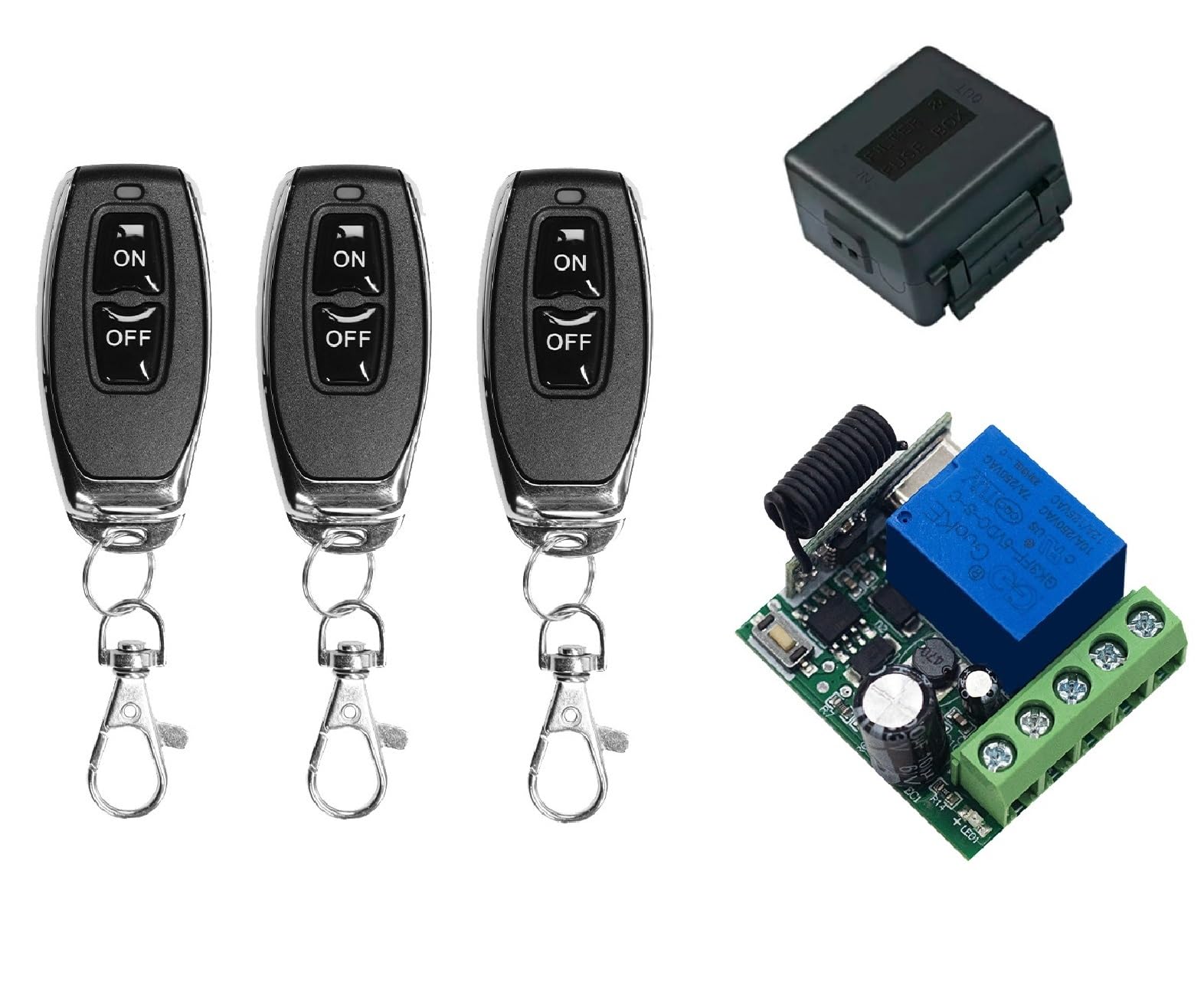 オデッセイ RC1 コンビネーションスイッチ/ディマースイッチ 99853 QIACHIP DC 5V 6V 9V 12V 24V 48V 60V Wireless Remote Switch 433Mhz