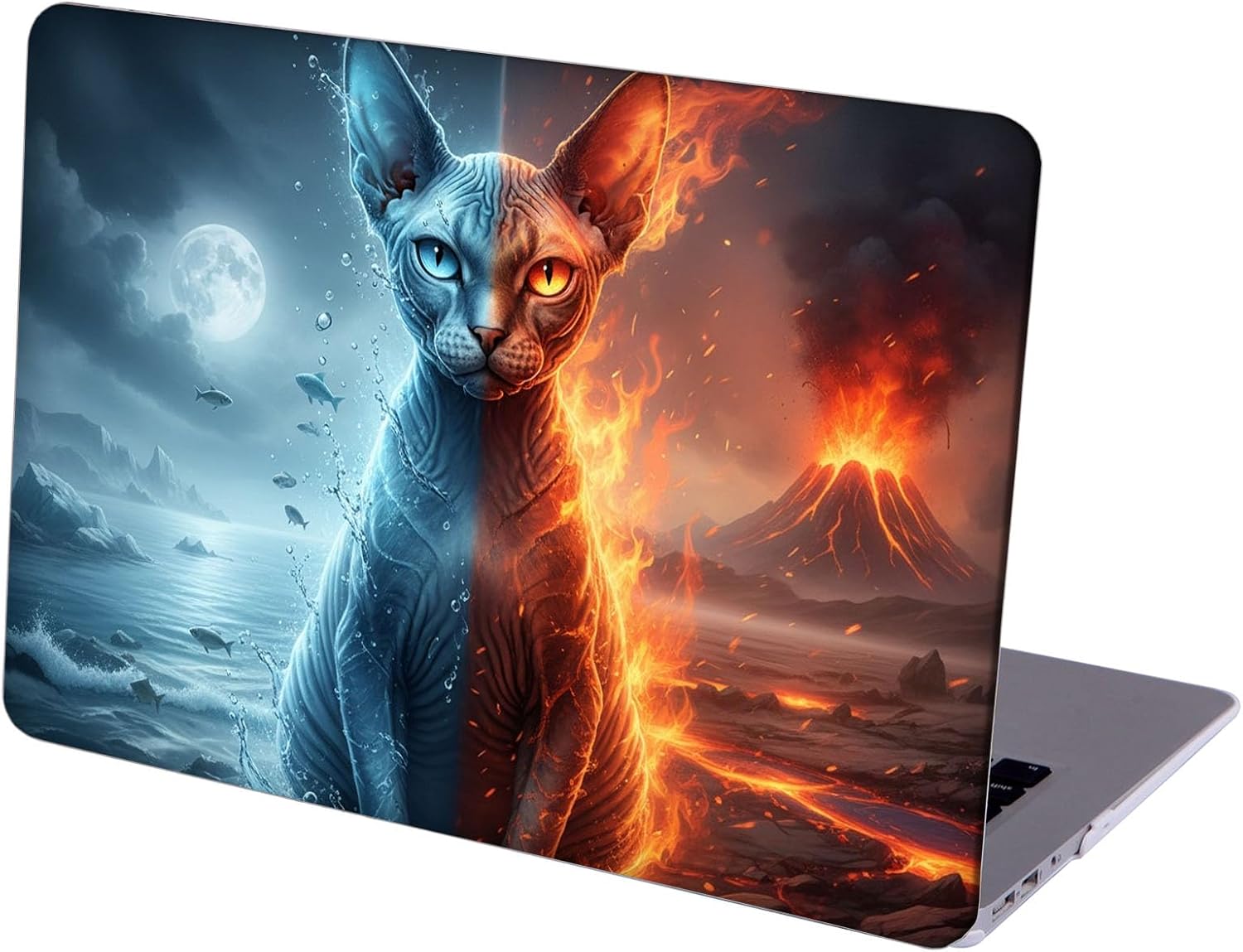 Compatible with MacBook Neo 13-inch, Hard Shell Case with Keyboard Cover and Screen Protector (A3404 A18 Pro chip, 2026 Release) - Sphinx Cat MC22350
