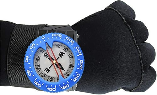 Vista 20 de Scuba Choice Brújula de buceo (soporte de muñeca/bungee) – Herramienta de navegación submarina fácil de leer para buceo, diseño duradero con bisel