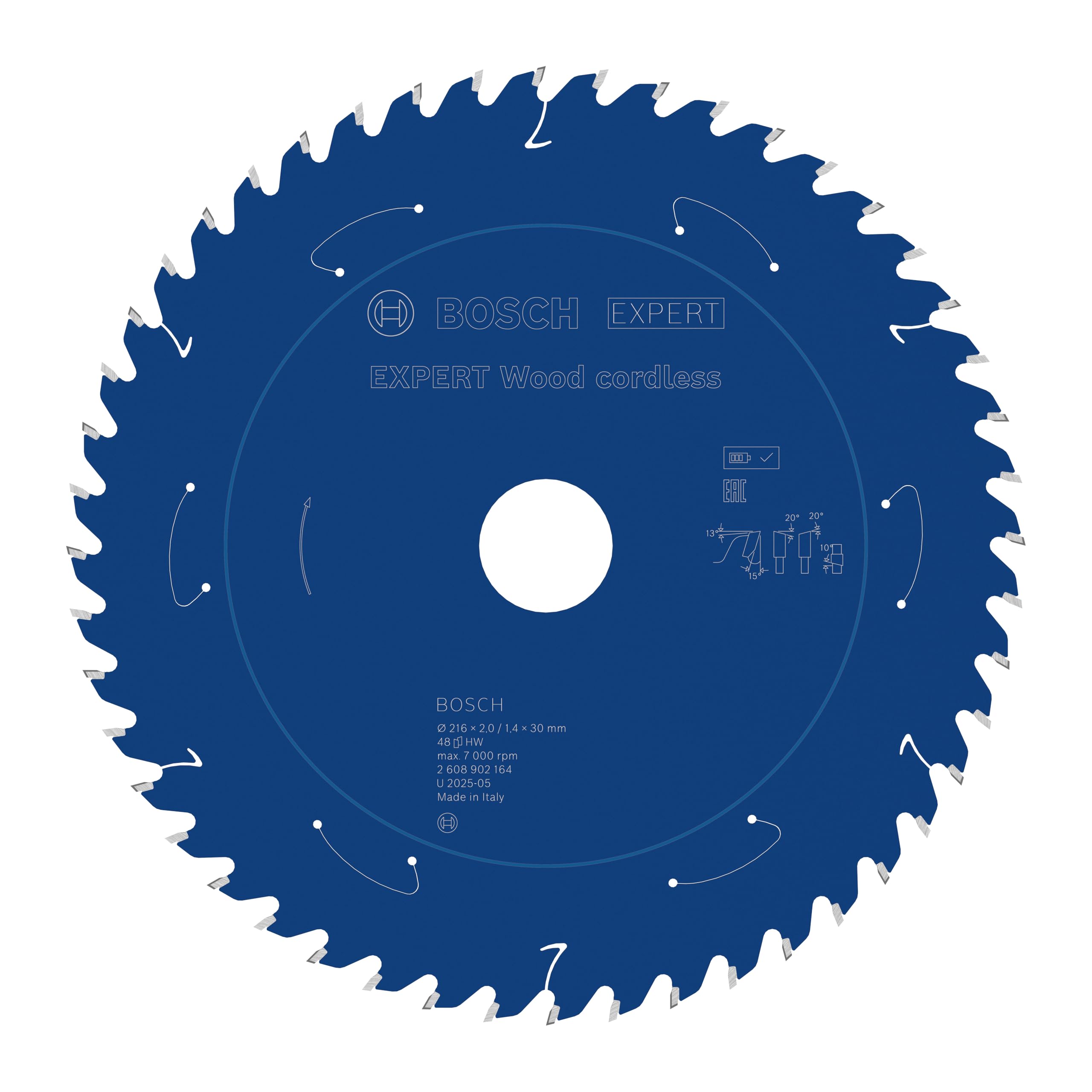 Bosch 1X Expert Wood Cordless Circular Saw Blade For Table Saw (For Softwood, Hardwood, Ø Mm, Professional Accessory Table Cordless Circular Saw)