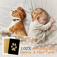 Vista 26 de Kit de impresión de huellas sin tinta, kit de impresión de huellas de perro, kit de impresión de nariz de perro, almohadillas de tinta de tacto