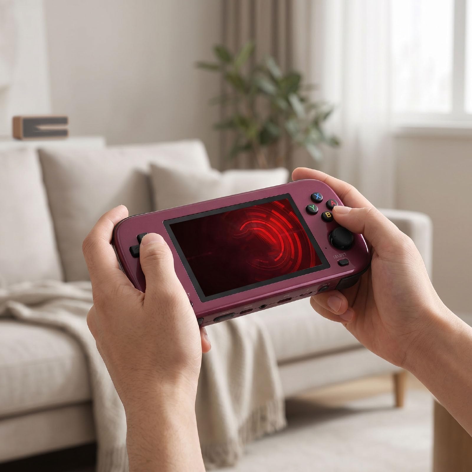 Handheld-Spielekonsole, Retro-Gaming-Handheld mit 4,5-Zoll-Bildschirm, Dual Core 1,2 GHz, 2 GB DDR3, 64 GB Speicherkarte, 3000 MAh , Tragbare Spielekonsole für Reisen und Zuhause