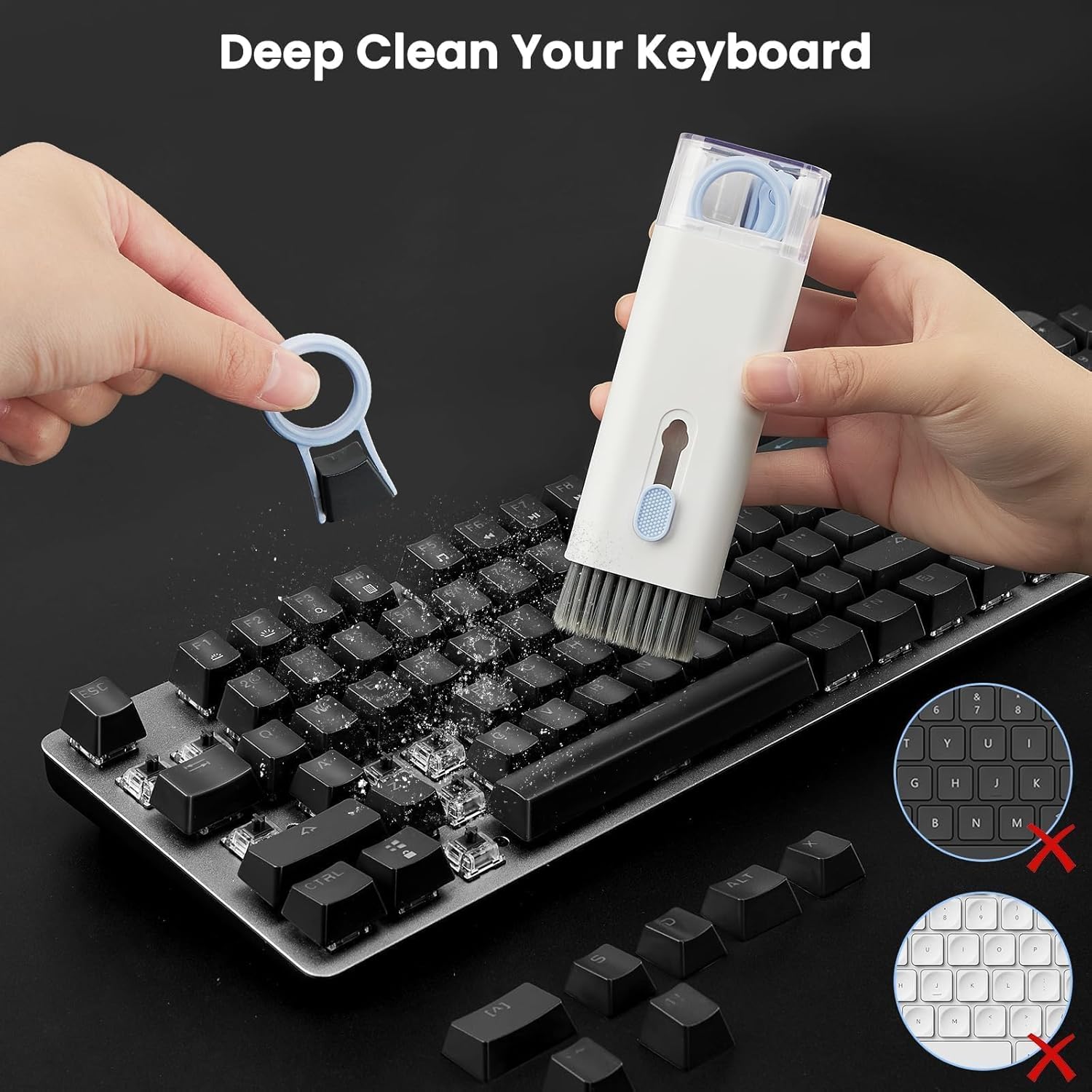 JOEJONI 7-in-1 Tastatur Reinigungsset: Die ultimative Lösung für saubere Tastaturen und Geräte!