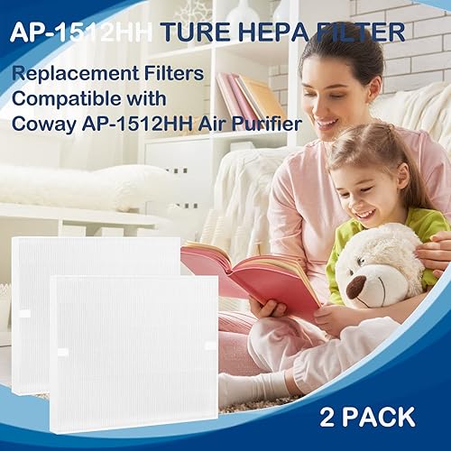 Miniatura 8 de AP-1512HH - Filtro HEPA de repuesto compatible con Coway AP-1512HH AP1512HHMighty purificador de aire, AP-1512HH-FP, artículo NO #3304899, paquete