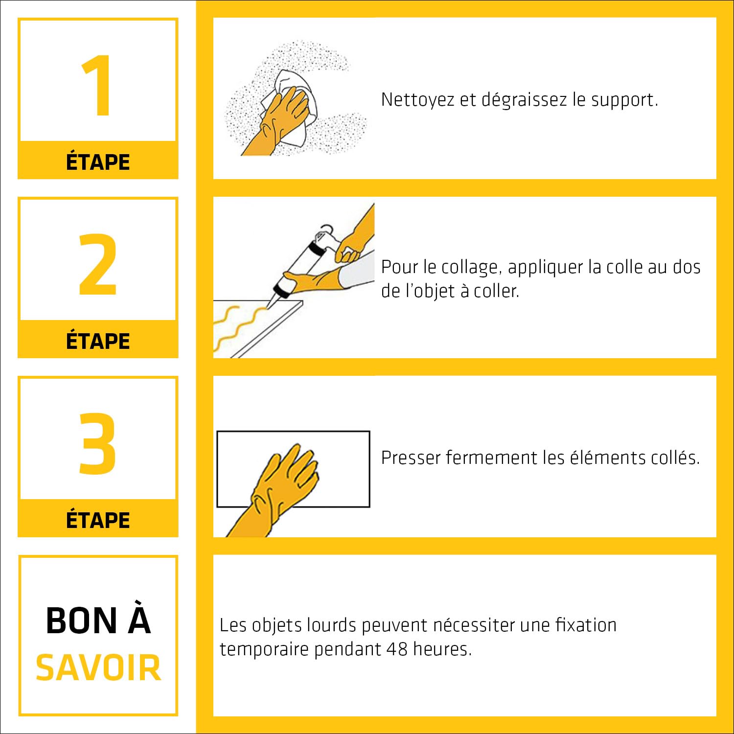 SIKA - Colle acrylique d’agencement - SikaBond-240 Fixe Facile blanc cassé - Intérieur, extérieur abrité - Multi-support - Maintien immédiat - 290 ml (Lot de 6)