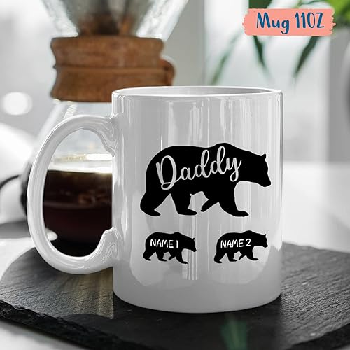 Miniatura 10 de This Daddy Belongs To 2 Kids Mug, Daddy Coffee Mug, Personalized Father Mug With Kids Names, Custom Photo Mugs, Papa Cup, Gift from Son Daughter,
