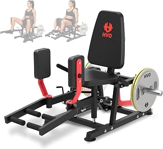 HVO Hip Adduction Abduction Machine: Abductor Adductor Machine-Inner and Outer Thigh Machine Glute Machines Thigh for Hip Abduction with 6 Levels Gear System Glute Machines