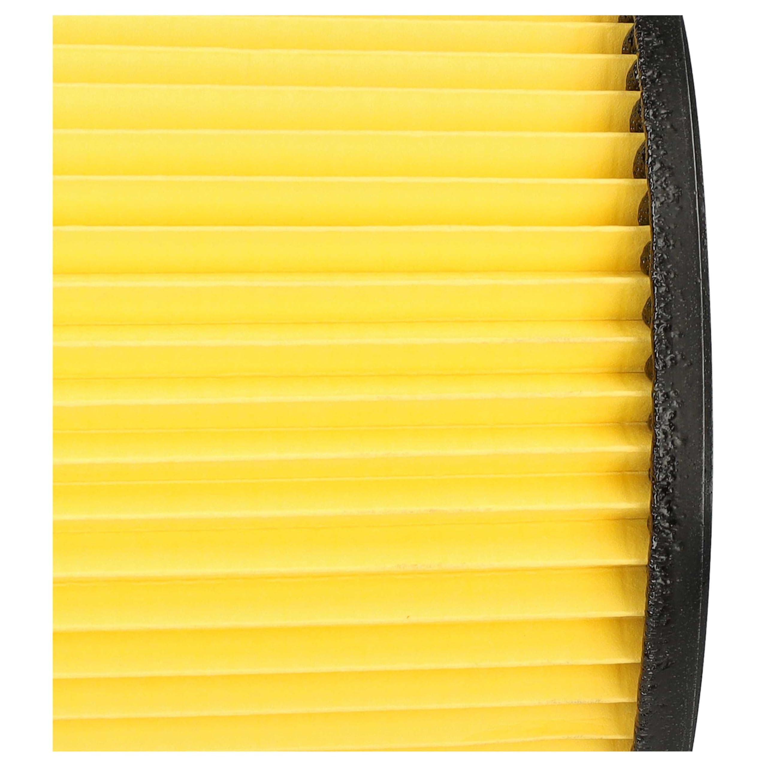 vhbw 8x Filtro plisado reemplaza Einhell 2342425 para aspiradora - amarillo negro