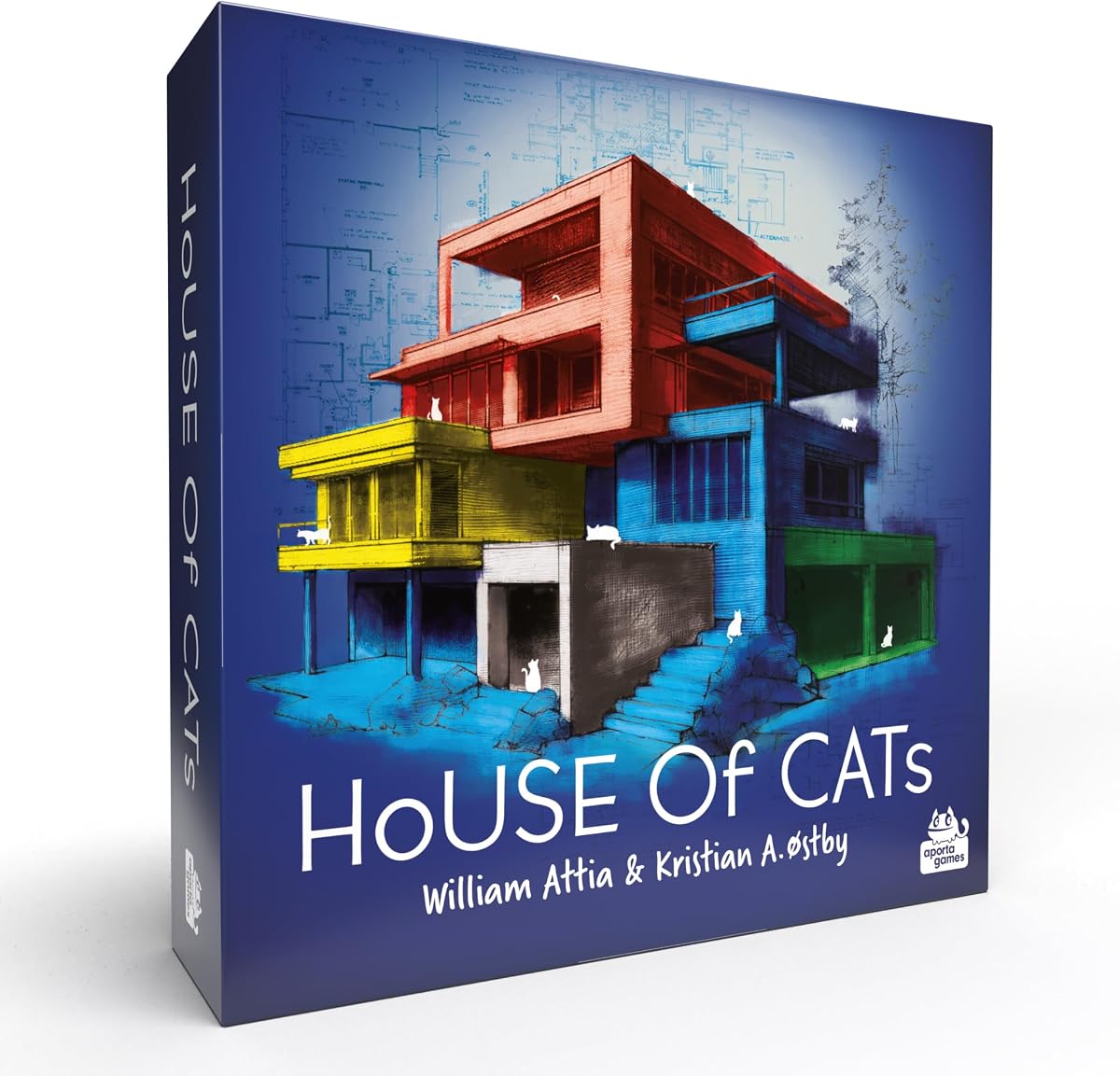 House of Cats Board Game | Whimsical Battle of Wits and Luck! Fun Roll and Write Strategy Game for Kids & Adults, Ages 10+, 1-6 Players, 15-20 Mins