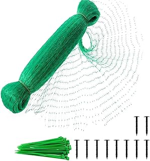 33 x 13 Feet Anti Bird Netting, Heavy Duty Woven Mesh Reusable Garden Netting Kit, Garden Plant Netting Protect Fruit and Vegetables from Birds and Animals