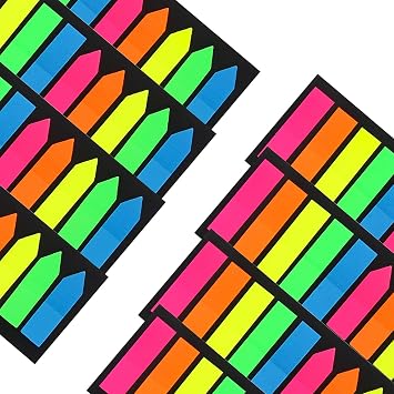 JANYUN 1600 Pieces Small Sticky Tabs for Page Markers, Morandi Sticky Note Tabs Page Markers Arrow Index Tabs for Note Classification Colored