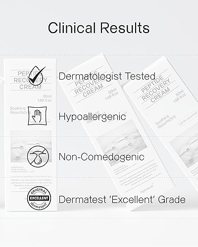 Miniatura 5 de Oganacell Peptide Face Cream (1.69 fl oz) - Hidratación intensiva para piel seca, picazón, enrojecimiento. Cuidado de la piel coreano. Ceramida NP,