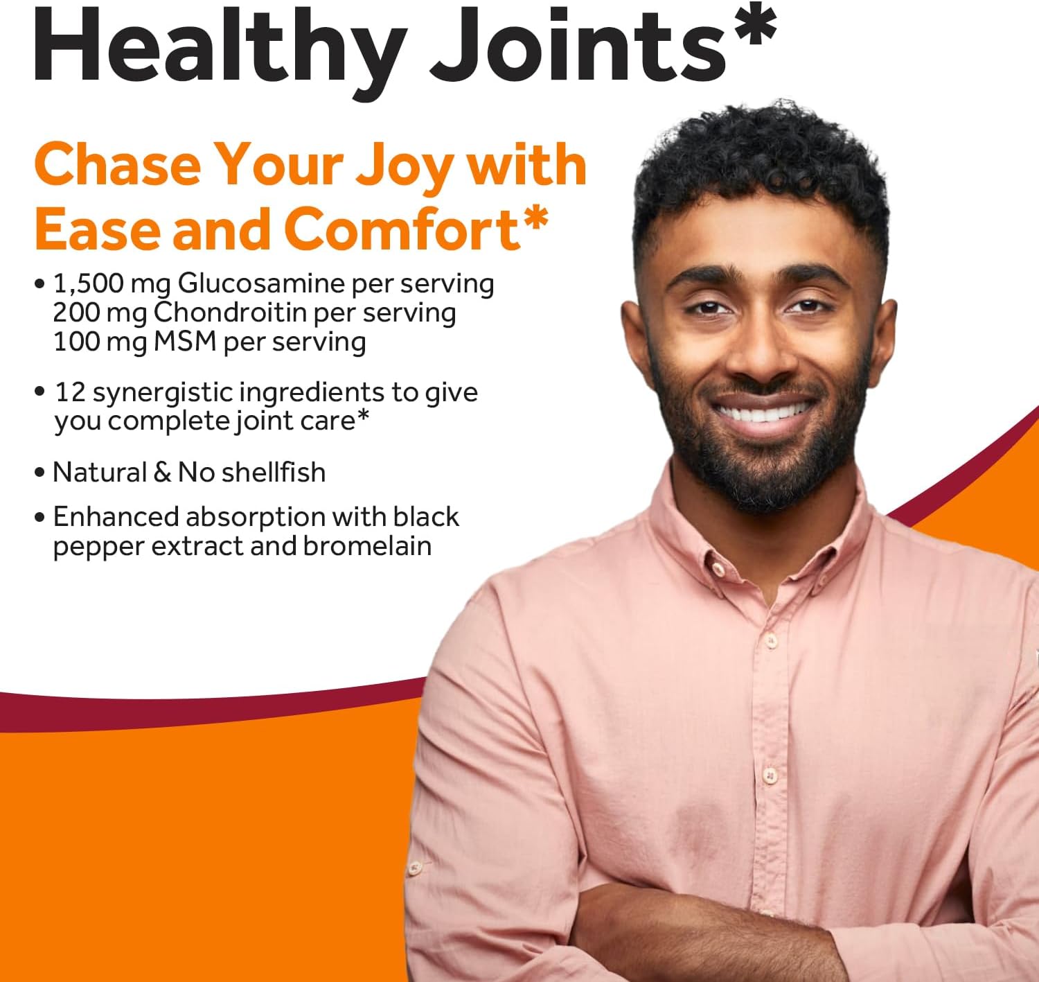 Doctor's Recipes Iron 65 mg & Glucosamine Chondroitin MSM Bundle, Healthy Iron Levels & Comfortable Joints, Iron Tablets 60 ct & Joint Support Tablets 90 ct