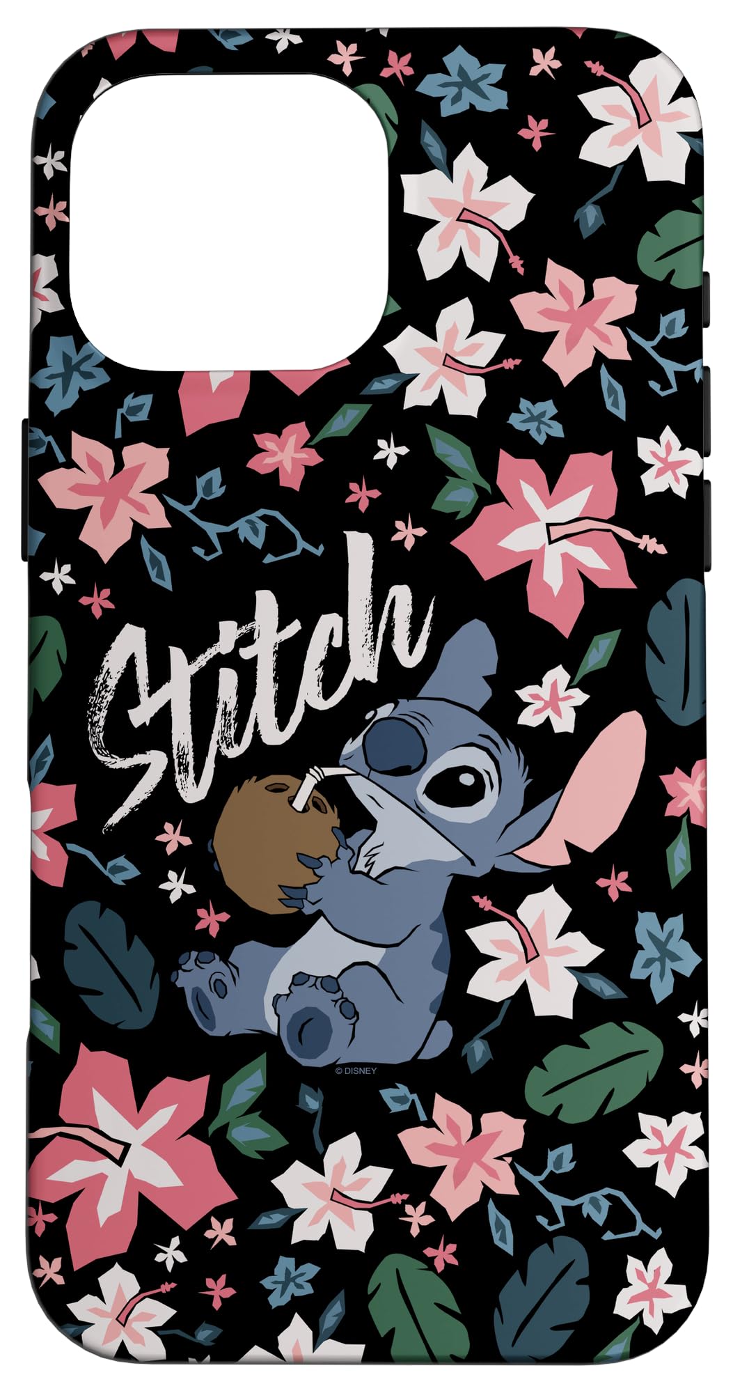 iPhone 16 Pro Max Disney Lilo & Stitch Tropical Floral Stitch Case
