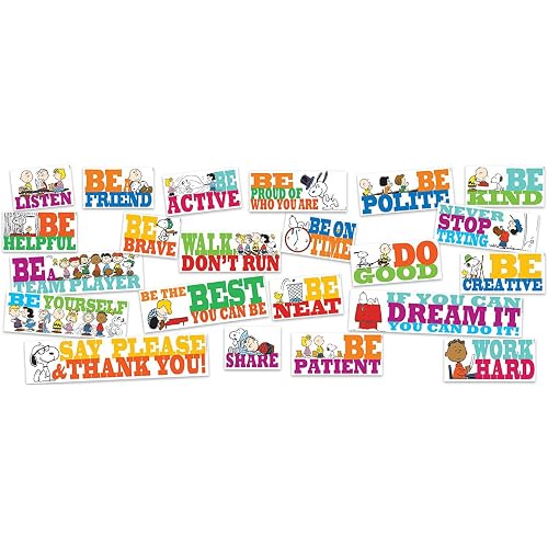 Snapklik.com : Eureka Snoopy And Peanuts Positive Quotes Classroom ...