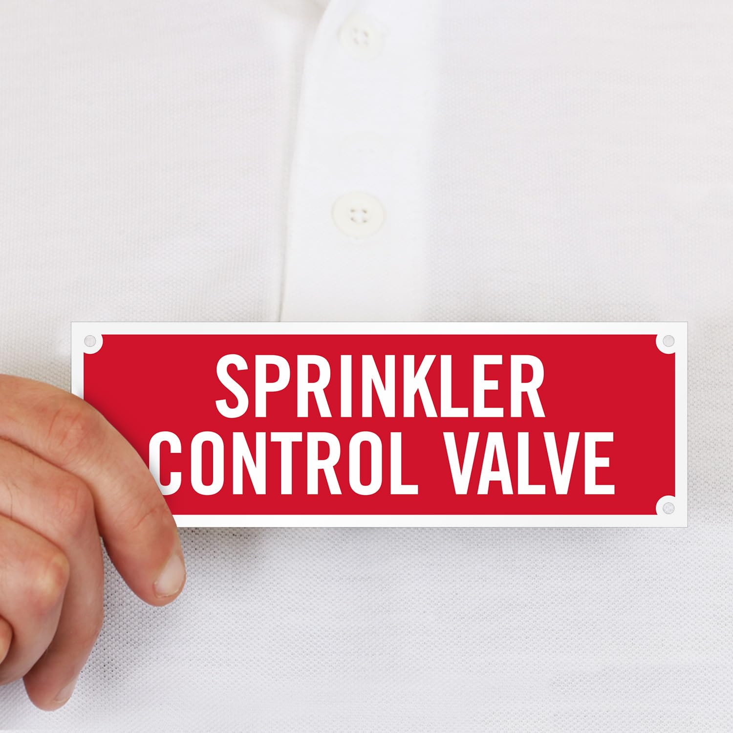 Reflective Safety Sign Fire Sprinkler Sign SmartSign SE5032EREREF2x6 ...