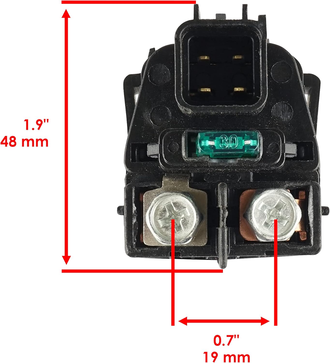 Caltric Starter Solenoid Relay Compatible With Suzuki Lt-A400F Kingquad 400 4X4 2008-2009