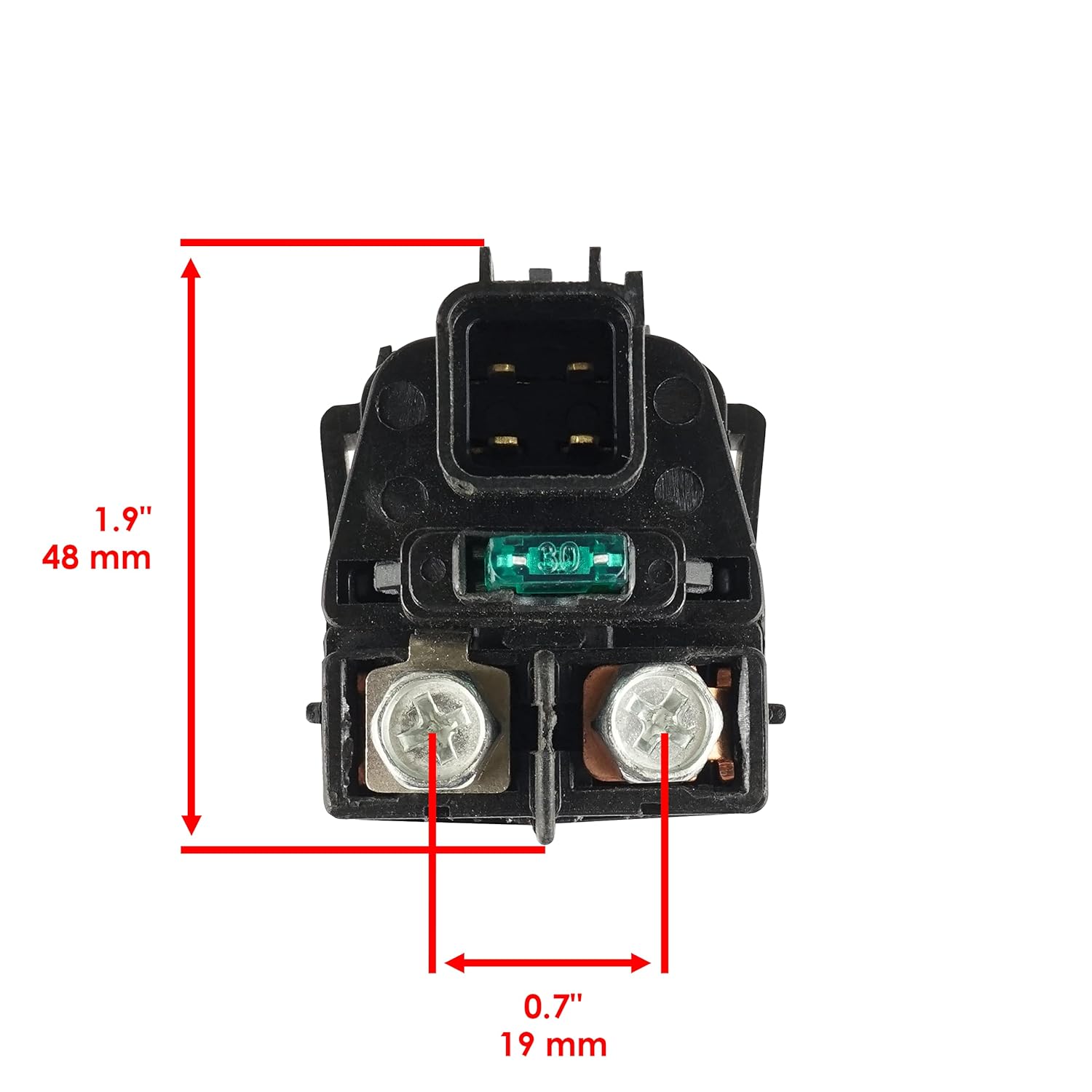 Caltric Starter Relay Solenoid Compatible with Suzuki LT-A400F LTA400F KingQuad 400 4X4 2008-2024