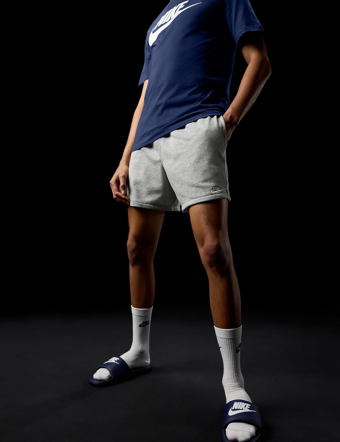 Nike Mens Club French Terry Flow Shorts - Image 2