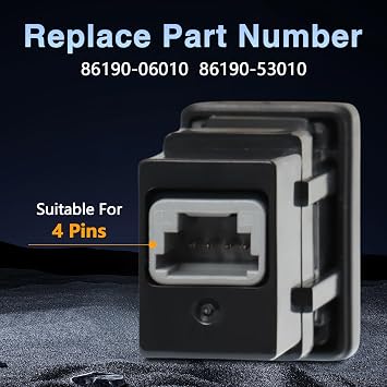 Aux Port Input Auxiliary Jack Audio Stereo Adapter Compatible with Toyota Camry 2007-2008 4Runner RAV4 FJ Cruiser Prius Yaris Lexus LS460 ES350 2007-2010 Replace# 86190-06010 86190-53010