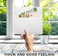 Vista 3 de 50 paquetes de sobres de 4 x 6 pulgadas, sobres autoadhesivos para bodas, invitaciones, tarjetas de felicitación - ideales para planificadores