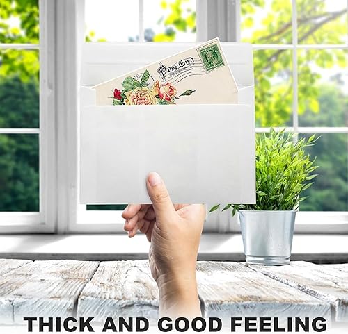 Miniatura 3 de Paquete de 50 sobres de 4 x 6 pulgadas, sobres autosellados para bodas, invitaciones, tarjetas de felicitación, ideales para planificadores de