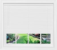 Vista 20 de Mini Persiana Sin Cables con Filtro de Luz - 52 Pulgadas de Ancho, 64 Pulgadas de Largo, Tamaño de Lámina de 1" - Gris - Persianas Horizontales Sin