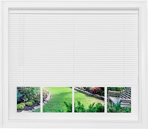 Miniatura 20 de Mini Persiana Sin Cables con Filtro de Luz - 52 Pulgadas de Ancho, 64 Pulgadas de Largo, Tamaño de Lámina de 1" - Gris - Persianas Horizontales Sin