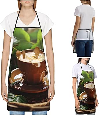 Waterproof Apron For Men And Women - 2 Pockets - 35" - Multi Purpose Work Aprons For Dishwashing, Dog Grooming, Cleaning - Heavy Duty Plastic Dishwasher Apron - Perfect Water Resistant Kitchen Apron