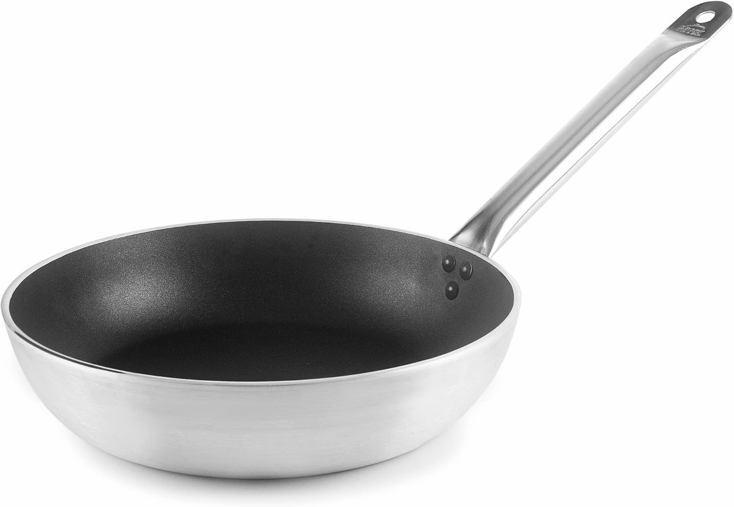 LACOR - 21528 - Non-Stick Chef Three-Layer Pans, Honda Frying Pan, Non-Stick Coating 3 Layers, Ecological, PFOA-Free, Suitable for All Kitchen Types Except Induction, Aluminium, 28 cm