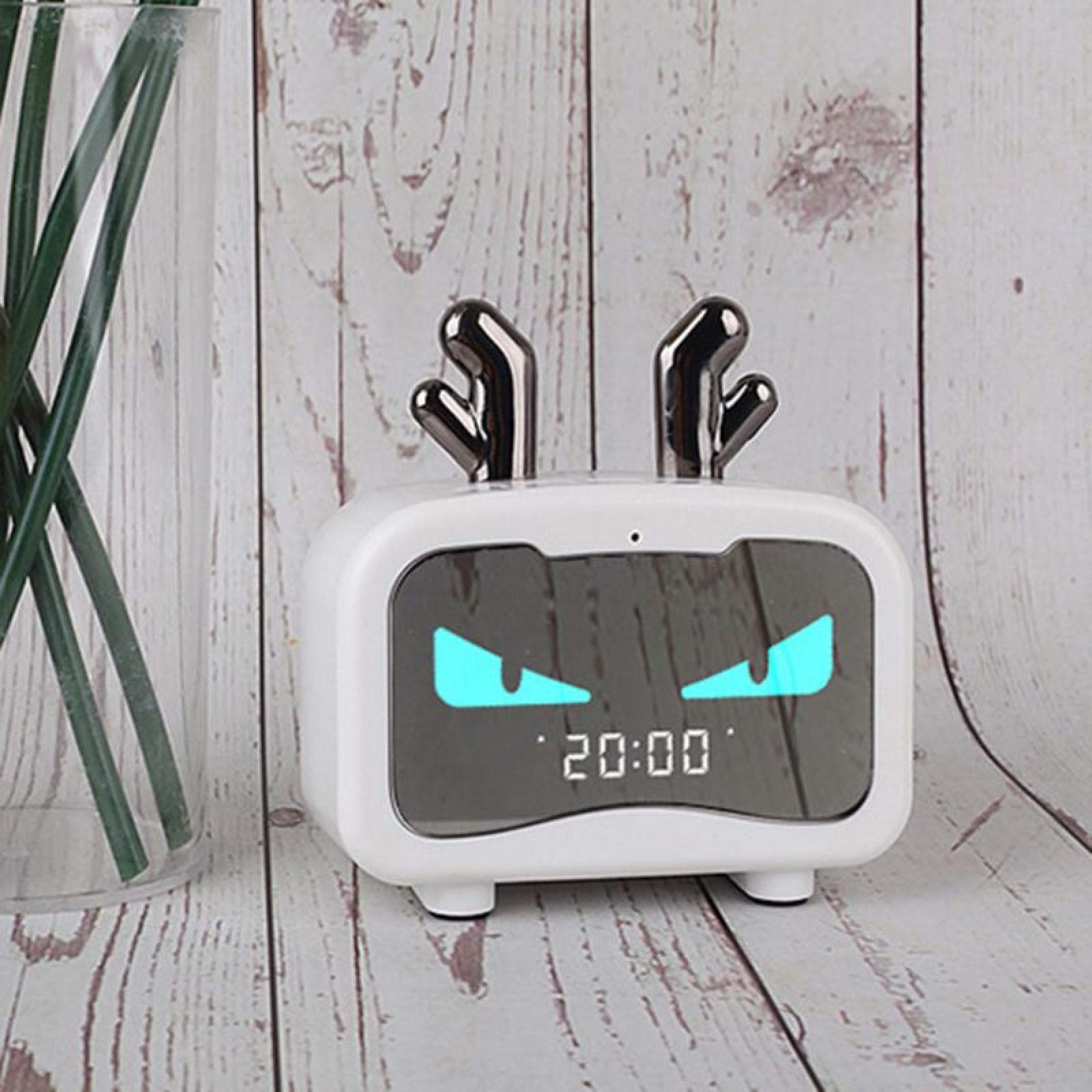 Bluetooth 5.0 altoparlante sveglia lettore musicale USB LED luce notturna orologio 3