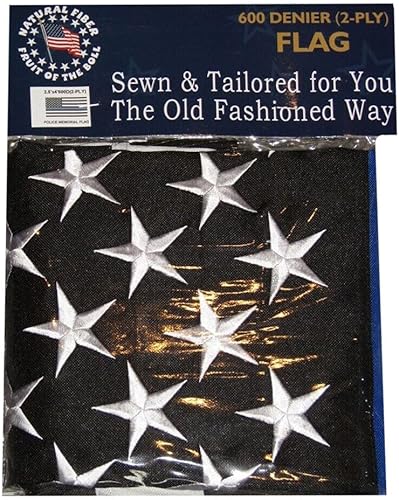 Miniatura 5 de Premium 2.5x4 Embroidered USA Memorial 600D 2ply Nylon Flag 2.5'x4' Grommets