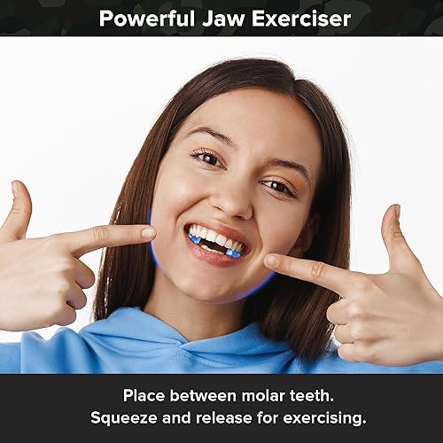 Miniatura 6 de SIYUJUNYI Entrenador de mandíbula, ejercitador de mandíbula para hombres y mujeres, 3 niveles de resistencia, ejercitador de mandíbula para