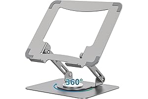 SOUNDANCE Laptop Stand with 360° Rotating Base for Desk