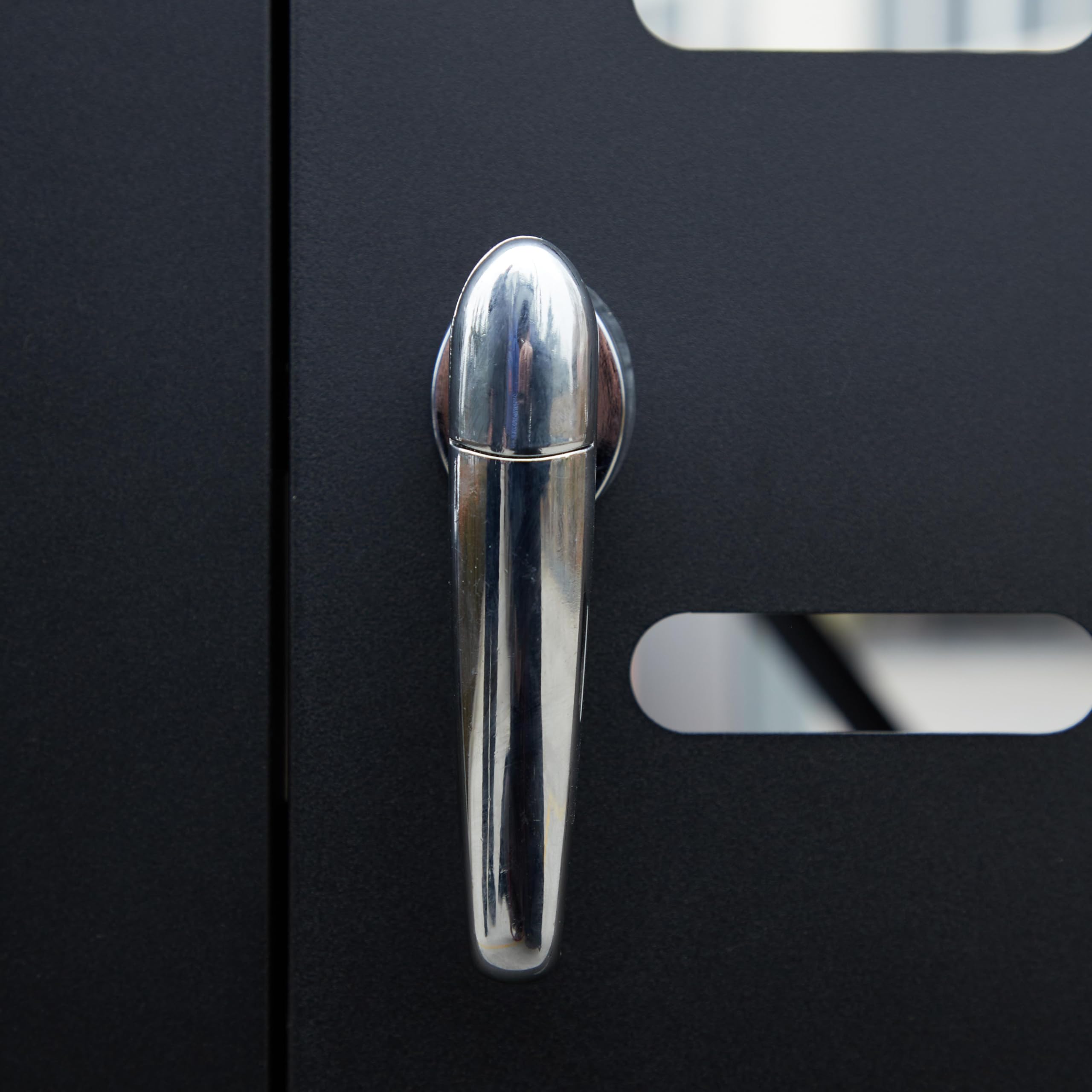 ESTEXO Mülltonnenbox Mülltonnenverkleidung mit Deckel Aufbewahrungsbox Müllbox Anthrazit (3 Türen)