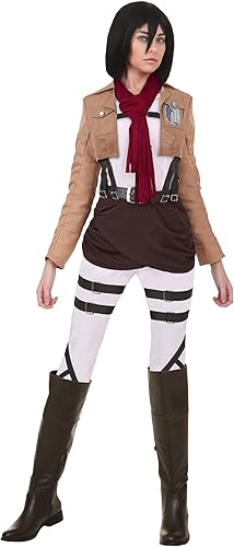 Attack on Titan Mikasa Ackerman Cosplay Costume for Women Anime Character Outfit For Halloween, Conventions