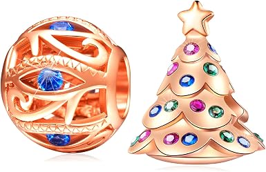 Amazon.com: Rose Gold Christmas Charms 