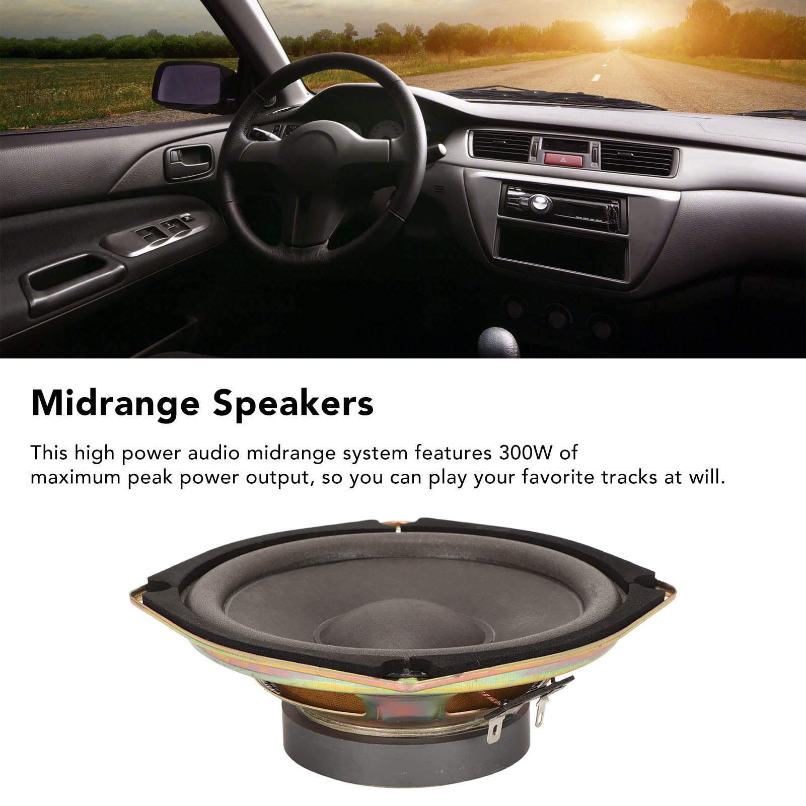 Haut-parleur Coaxial Voiture 4 Pouces - 4 Ohms, 90 DB, Tweeter à Dôme, Pour Remplacement Stéréo