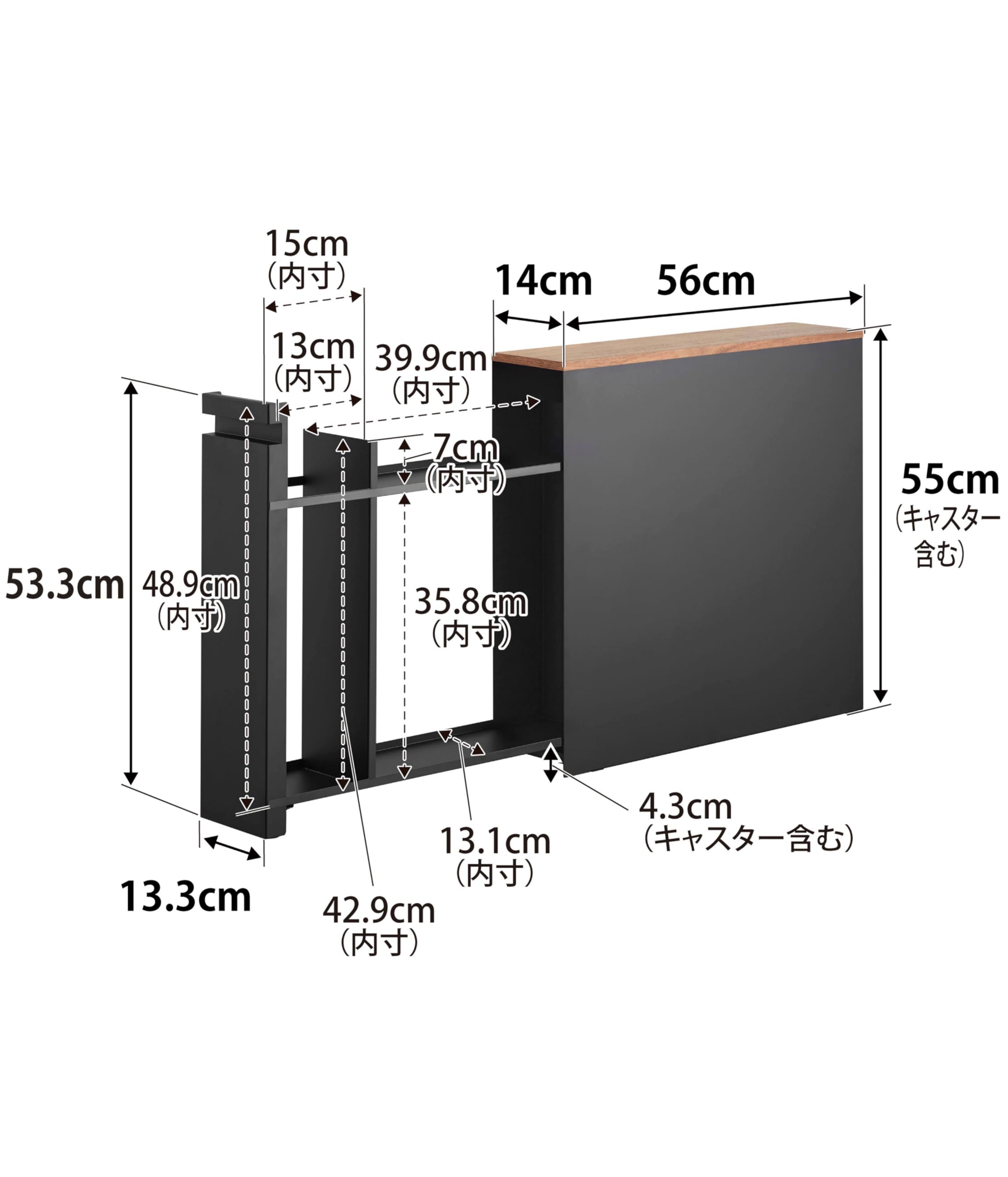Amazon｜山崎実業(Yamazaki) 【完成品】 隠せる トイレ 引き出し 収納