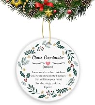Chaos Coordinator Christmas Ornaments Xmas Tree Hanging Decor Memory Souvenir Gift for Home Indoor Outdoor