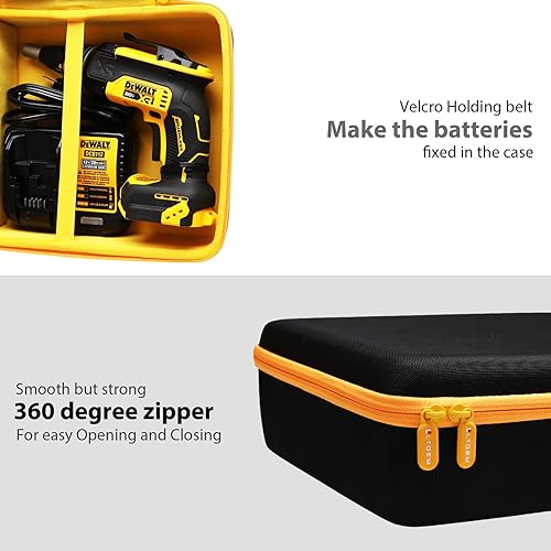 Miniatura 7 de Estuche LTGEM Compatible con Atornillador de Paneles de Yeso DCF630BDCF6202DCF622B 20V Max (Interior 12.2"x9"x3.5), Solo Estuche