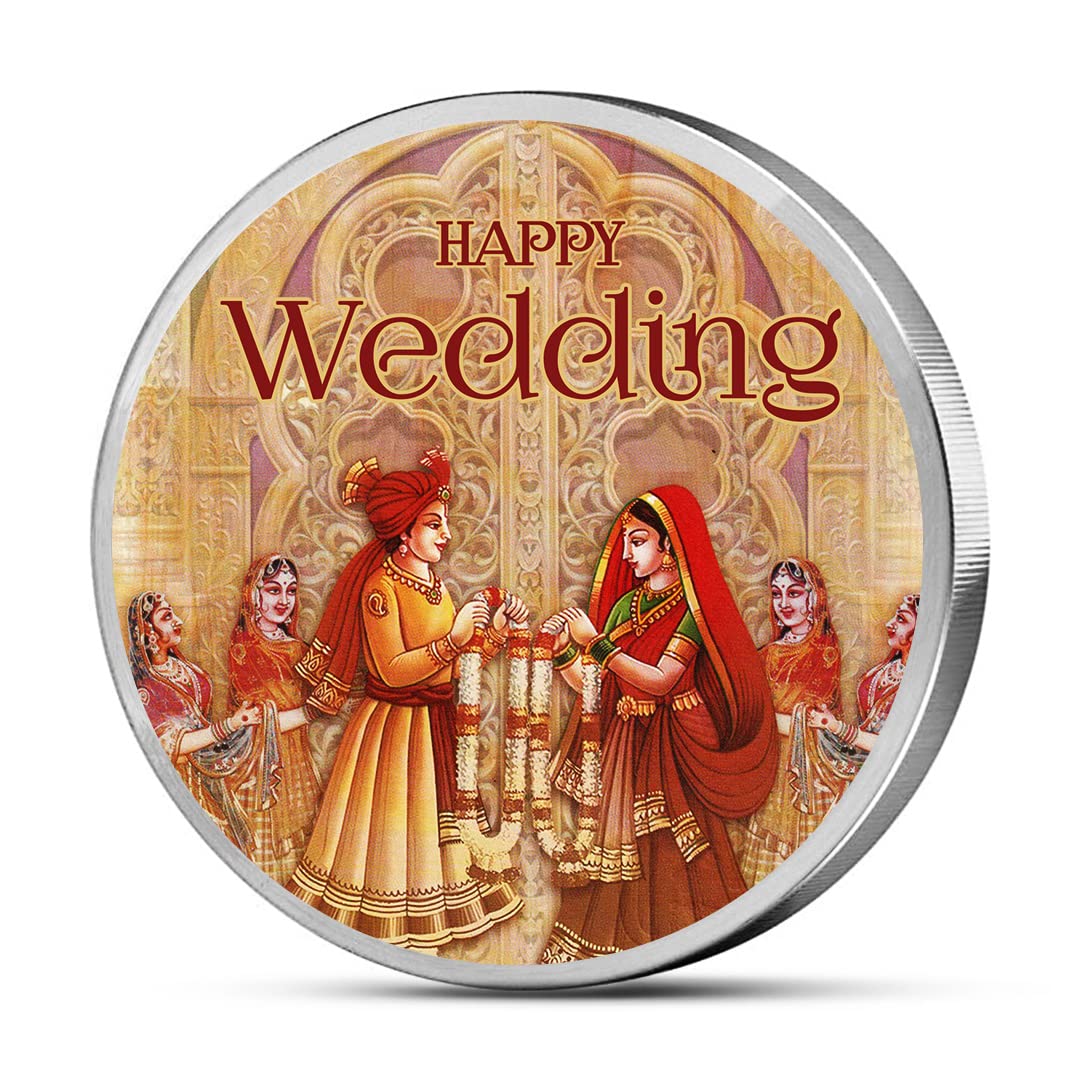 MOHUR Happy Wedding 20 Gm Coloured (999) Pure Silver Coin (B08QG64NG3) Amazon Price History, Amazon Price Tracker