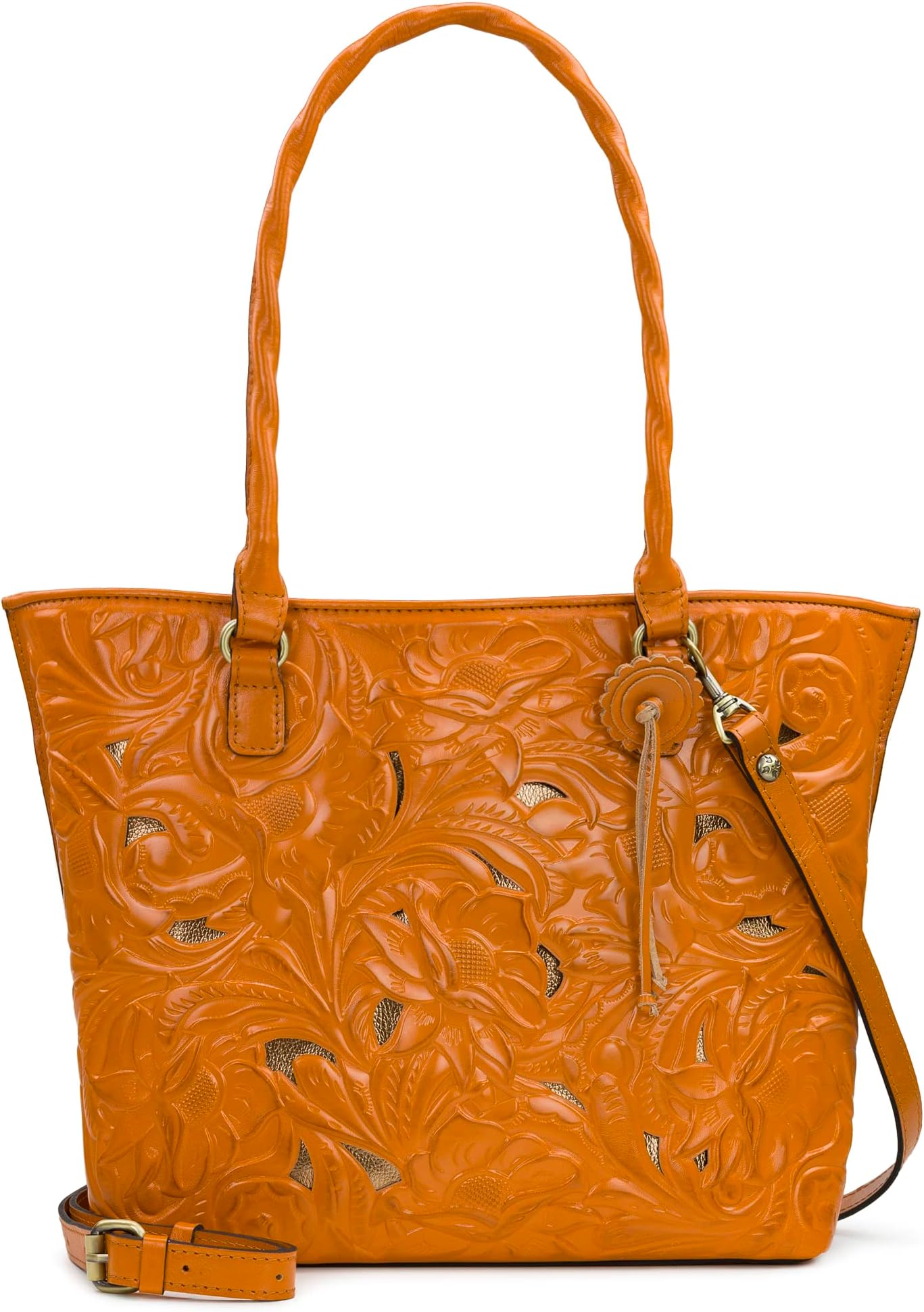 Patricia NashAdeline Tote, Burnished Cutout Tooled